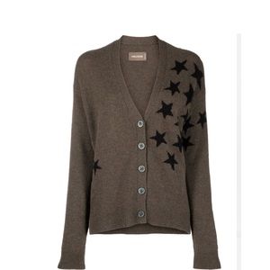 Zadig&Voltaire star-embellished cashmere cardigan NEW